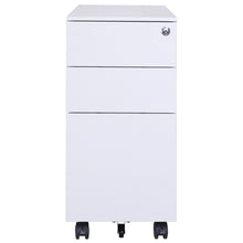 Load image into Gallery viewer, Steel Mobile Pedestal With 2 Drawer 1 Filing (L300 - Slim)