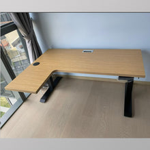 Load image into Gallery viewer, Aero L-Shaped Dual Motor Electric Standing Desk
