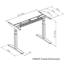 Load image into Gallery viewer, Dual Motor Electric Standing Desk Frame