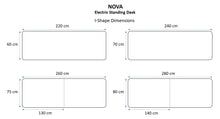 Load image into Gallery viewer, NOVA Triple Motor Electric Standing Desk (3 Legs)