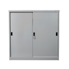 Load image into Gallery viewer, Steel Low Sliding Door Cabinet (2 Tiers)