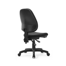 Load image into Gallery viewer, Black office chair no arms - Mydesk.sg