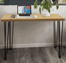 Load image into Gallery viewer, 28" Black Hairpin Legs - Set of 4 Legs - MyDesk.SG