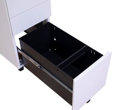 Steel Mobile Pedestal With 2 Drawer 1 Filing (L300 - Slim)