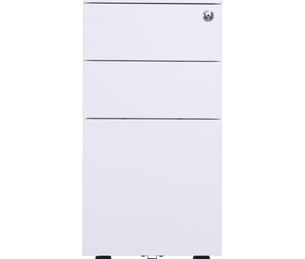 Steel Mobile Pedestal With 2 Drawer 1 Filing (L300 - Slim)