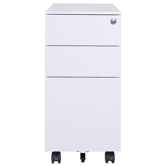 Steel Mobile Pedestal With 2 Drawer 1 Filing (L300 - Slim)