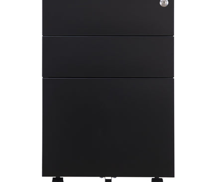 Steel Mobile Pedestal With 2 Drawer 1 Filing (L390 - Normal Size)
