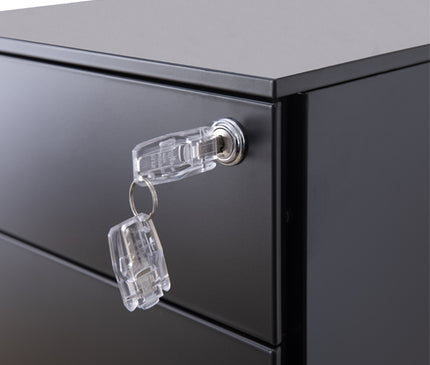 Steel Mobile Pedestal With 2 Drawer 1 Filing (L390 - Normal Size)