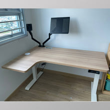 Load image into Gallery viewer, Aero L-Shaped Dual Motor Electric Standing Desk
