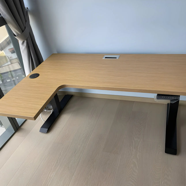 Aero L - Shaped Dual Motor Electric Standing Desk - MyDesk.SG