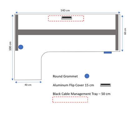 Aero L-Shaped Dual Motor Electric Standing Desk