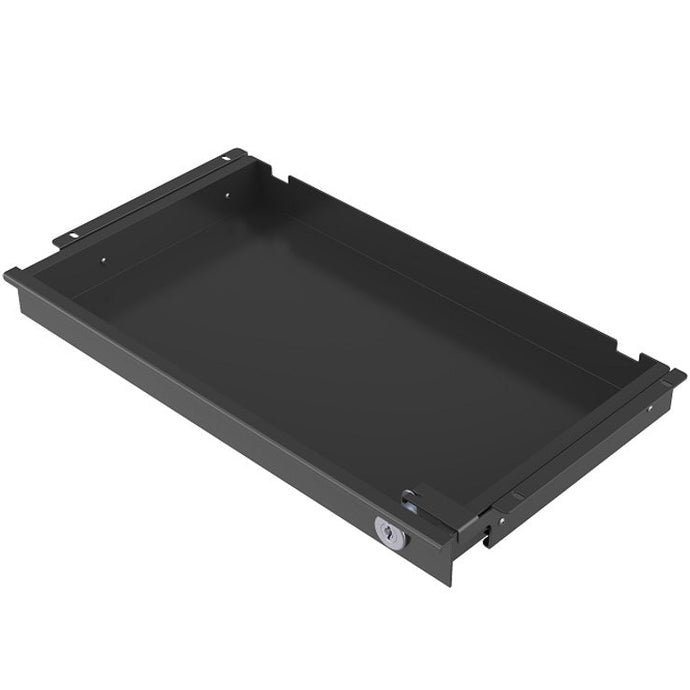 Black metal drawer