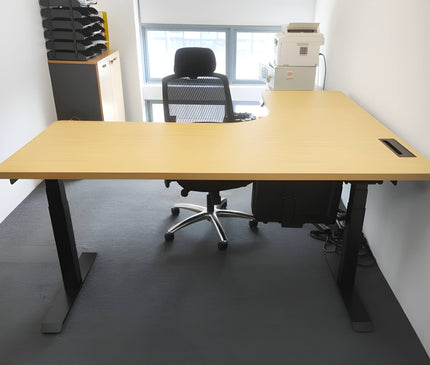 NOVA Triple Motor Electric Standing Desk (3 Legs) - MyDesk.SG