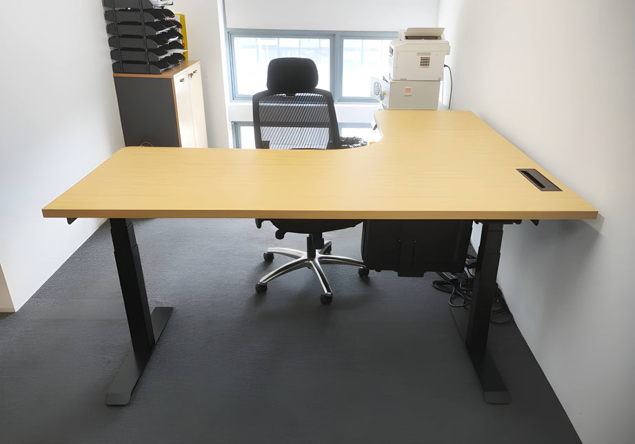 NOVA Triple Motor Electric Standing Desk (3 Legs) - MyDesk.SG