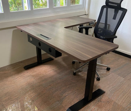 Triple motor electric standing desk Mydesk.sg