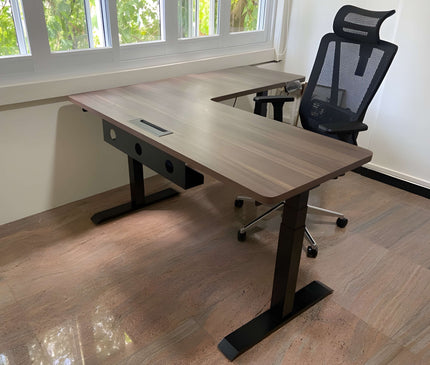 NOVA Triple Motor Electric Standing Desk (3 Legs) - MyDesk.SG