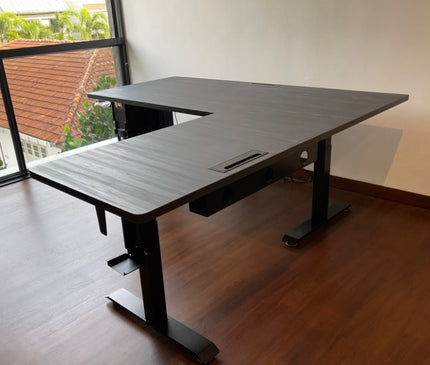 Triple motor electric standing desk Mydesk.sg