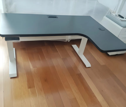 Aero L - Shaped Dual Motor Electric Standing Desk - MyDesk.SG