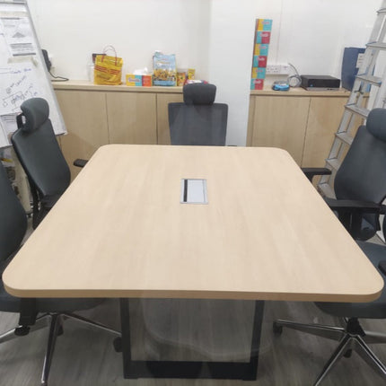 conference table with meeting chairs