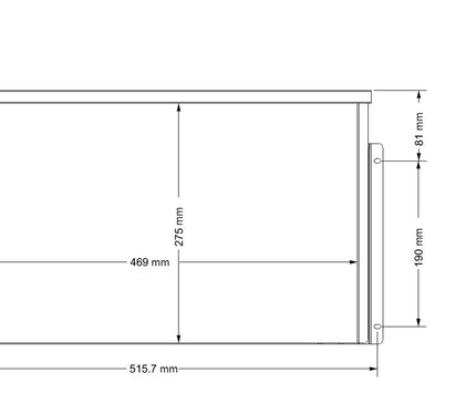 Slim Under Desk Storage Drawer (with lock)