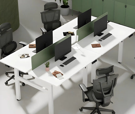 Mydesk.SG Dual Workstation Electric Standing Desk 