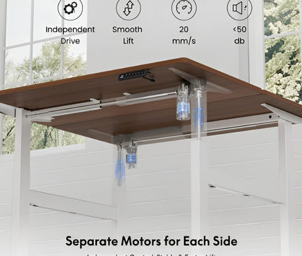 Mydesk.SG Dual Workstation Electric Standing Desk 