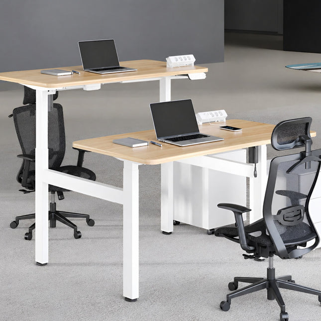 Mydesk.SG Dual Workstation Electric Standing Desk 