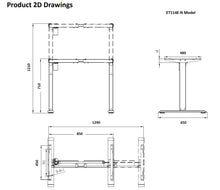 Load image into Gallery viewer, Single Motor Height Adjustable Frame
