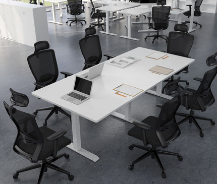 Triple motor electric standing desk Mydesk.sg