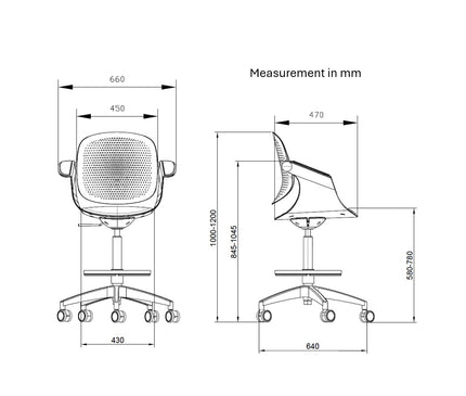 F2-G Tall Chair With Footrest