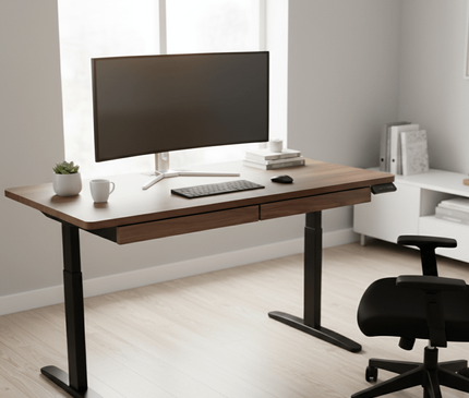 Electric Standing Desk with drawers