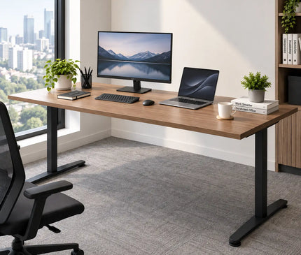 KIMI T-Shape Fixed Height Table - MyDesk.SG