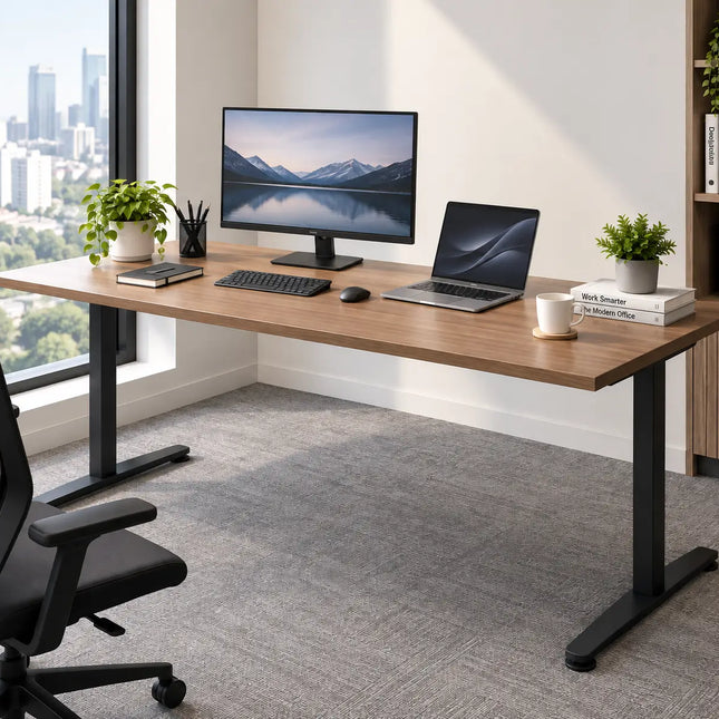KIMI T-Shape Fixed Height Table - MyDesk.SG