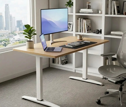 KIMI T-Shape Fixed Height Table - MyDesk.SG
