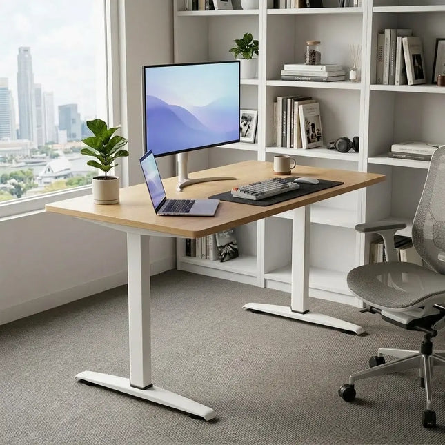 KIMI T-Shape Fixed Height Table - MyDesk.SG