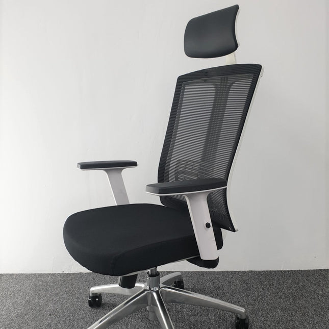 KW34H White Frame Office Chair