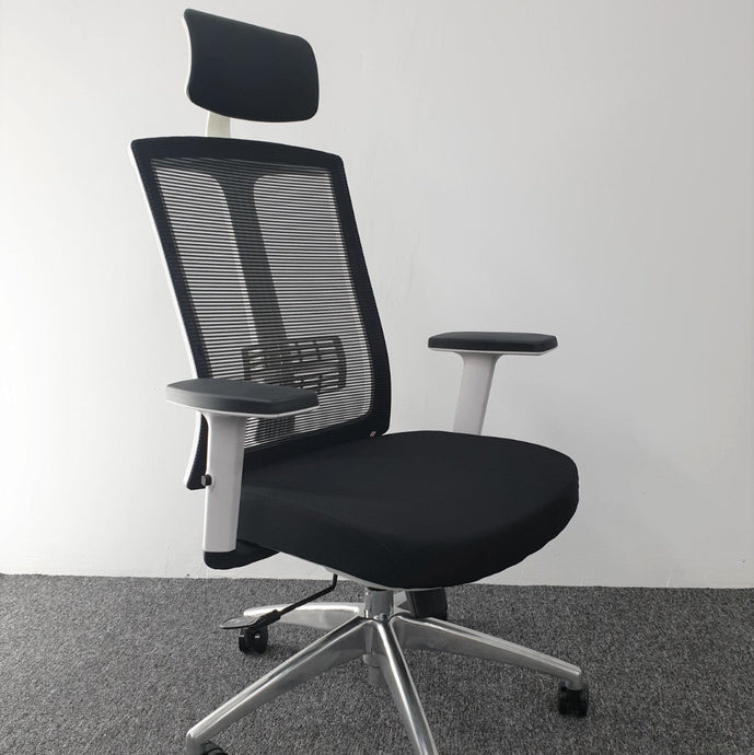 KW34H White Frame Office Chair