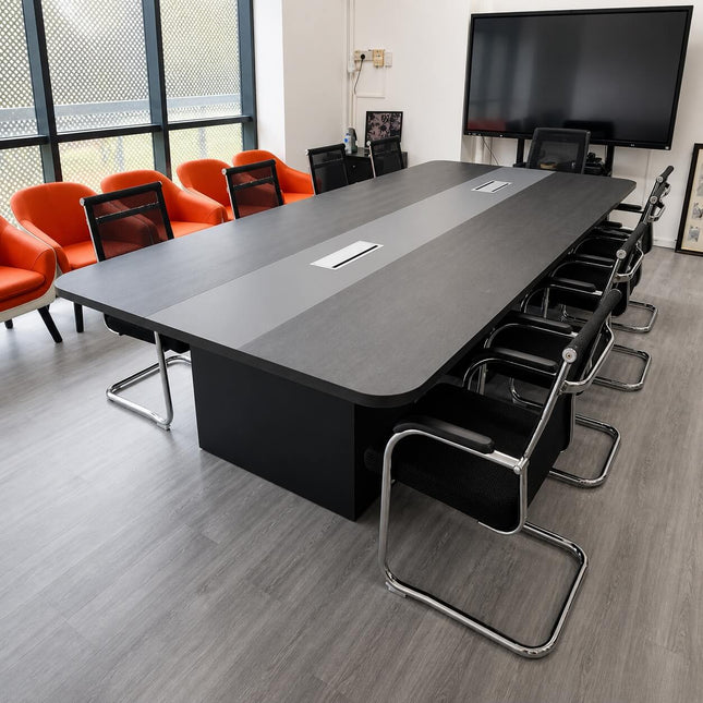 Modern Dual - Tone Executive Conference Table - MyDesk.SG