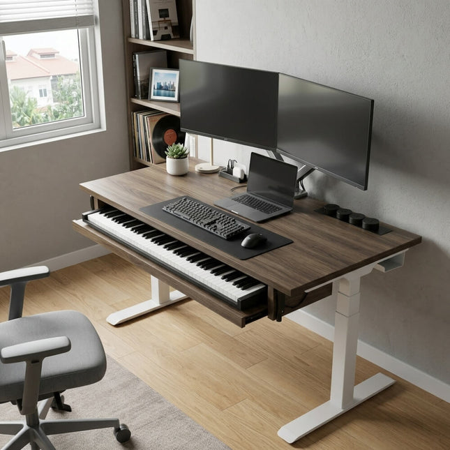 Piano Studio Electric Standing Desk Mydesk.sg