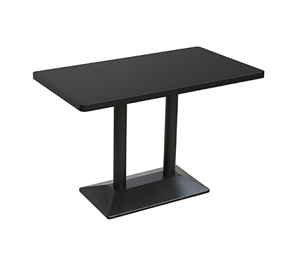 Double-Column Rectangular Pedestal Table Base