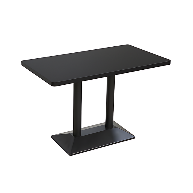 Double-Column Rectangular Pedestal Table Base
