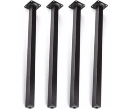 Straight Metal Legs - (Black or White)