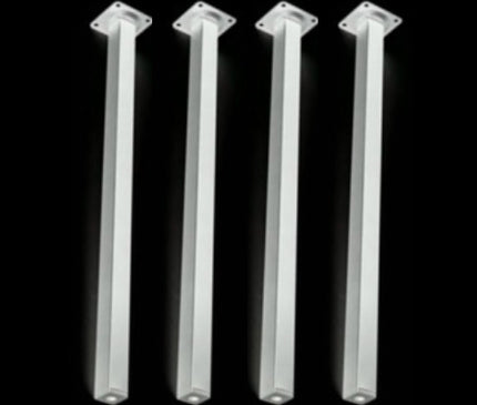 Straight Metal Legs - (Black or White)