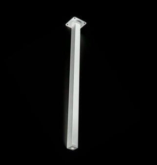 Straight Metal Legs - (Black or White)