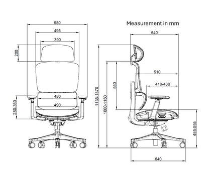 T8 Full Mesh Ergonomic Chair (New)