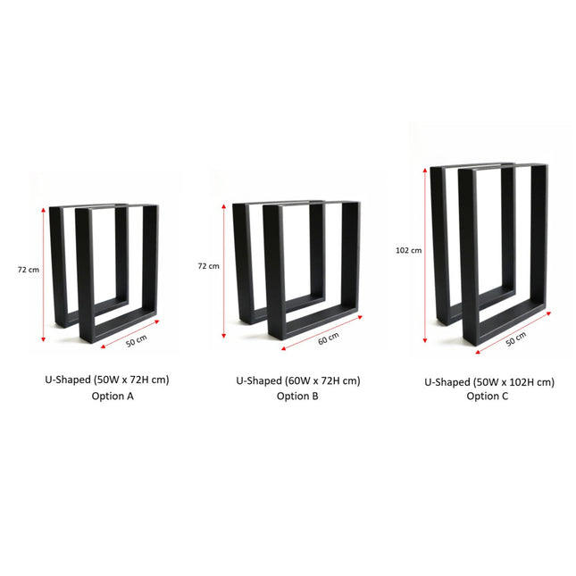 U-Shaped Metal Legs