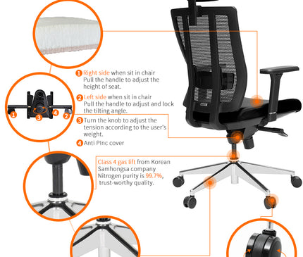 X3S Ergonomic Executive Chair - MyDesk.SG
