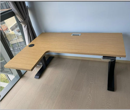 Aero L - Shaped Dual Motor Electric Standing Desk - MyDesk.SG