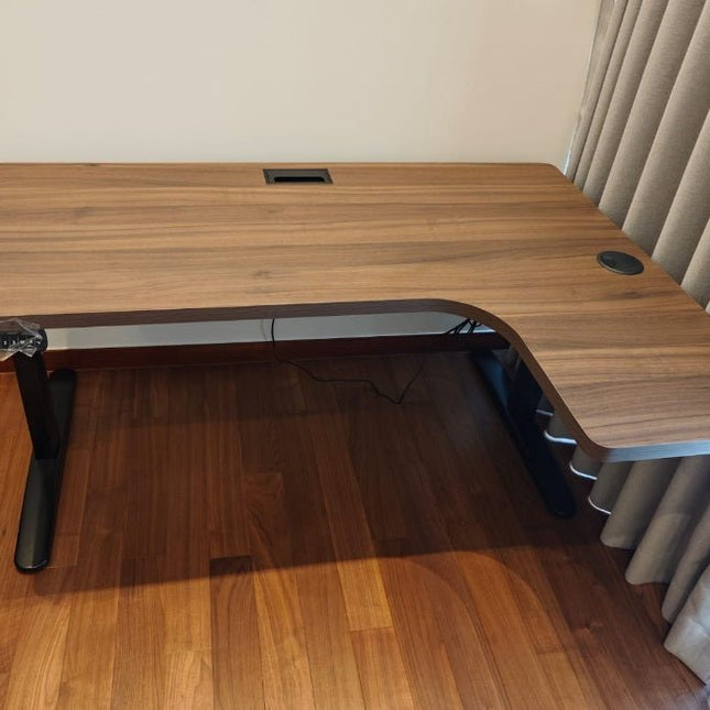 Aero L - Shaped Dual Motor Electric Standing Desk - MyDesk.SG