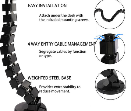 Cable Management Spine - MyDesk.SG